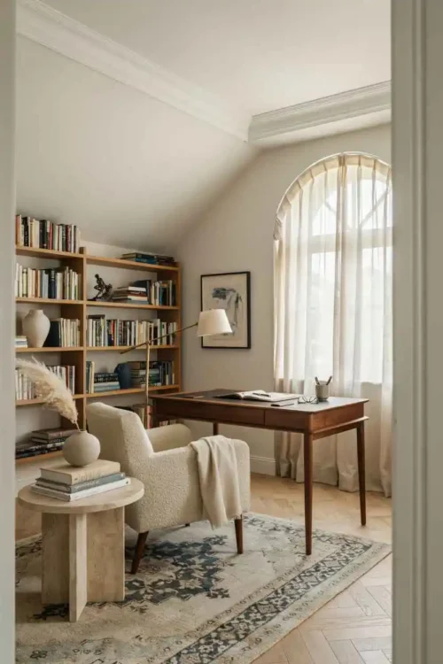 The Desk Positioned for the Doorway View