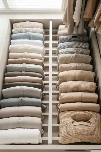 21 Best Way to Organize Clothes in Closet (Step-by-Step) 7 Fold What Should Be Folded and Stop Fighting It
