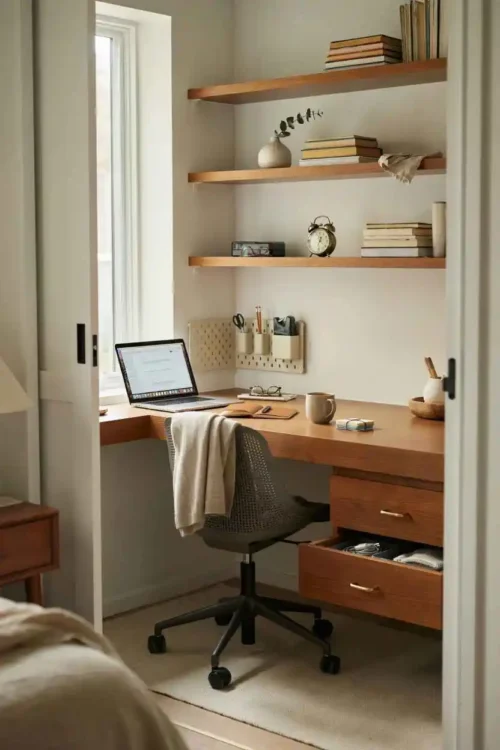 The Desk Built Into a Closet
