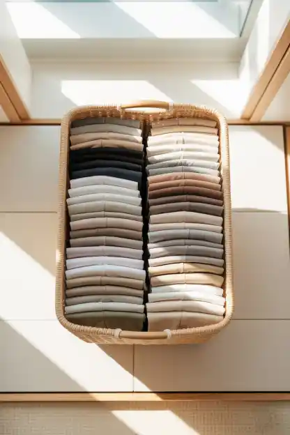 23 Closet Organization Tips and Tricks That Actually Work 9 A Folding Method That Holds Its Shape