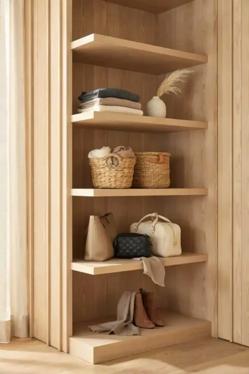 23 Small Closet Organization Ideas That Maximize Every Inch 9 Corner Shelves for Dead Space That Holds Nothing
