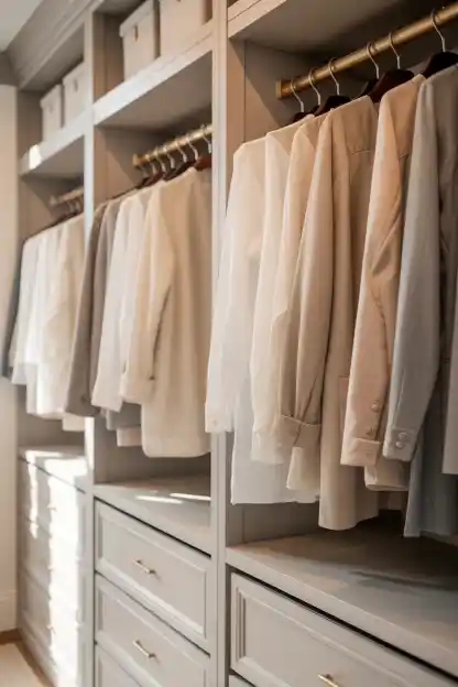 19 Master Closet Organization Ideas for a Stylish Space 2 Double Your Hanging Space Without Renovating