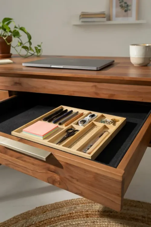 Desk Drawer Organization by Frequency