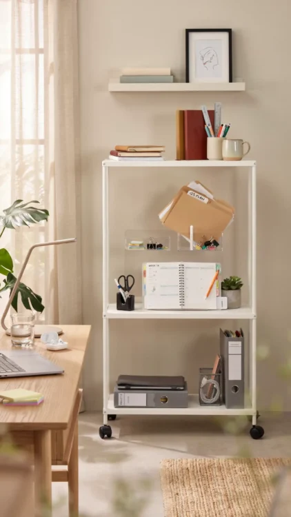 Rolling Carts for Projects You Move Between Rooms