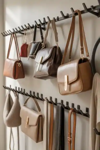 Adhesive Hooks for Accessories Without Rod Space