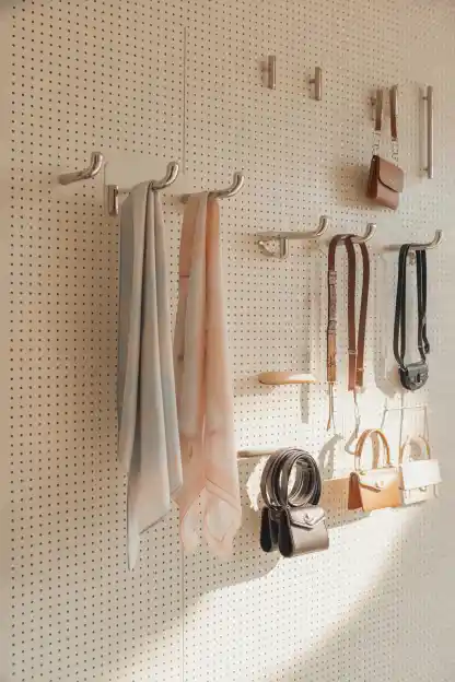 19 Master Closet Organization Ideas for a Stylish Space 11 Create a Dedicated Accessory Wall or Zone