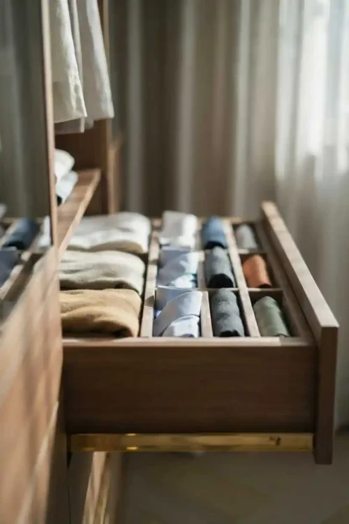 Drawer Dividers Keep Folded Stacks From Collapsing