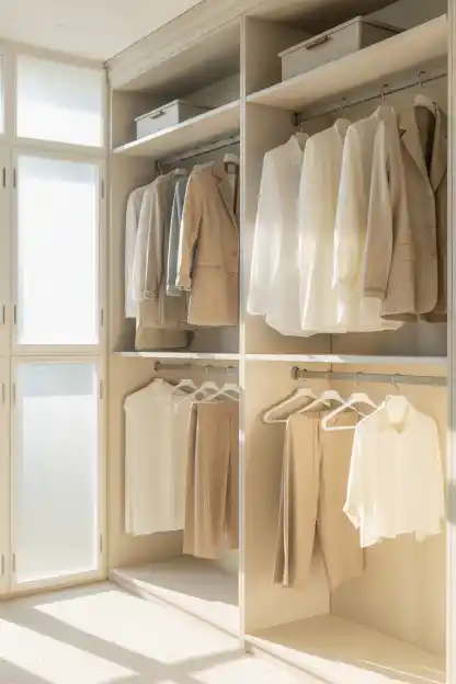 23 Closet Organization Tips and Tricks That Actually Work 11 Grouping by Outfit Instead of by Category