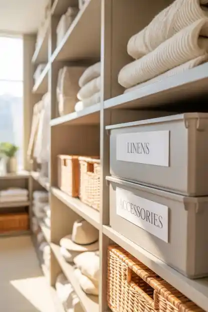19 Master Closet Organization Ideas for a Stylish Space 12 Label Everything, Even If It Feels Obvious
