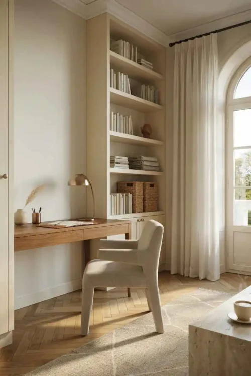 21 Home Office Interior Design Ideas for Small Rooms 12 The Monochromatic Color Scheme
