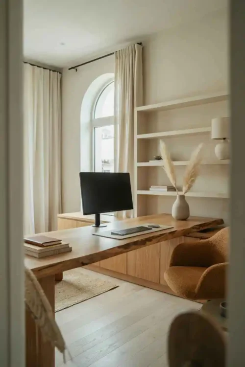 21 Home Office Interior Design Ideas for Small Rooms 13 The Hidden Cable Management System