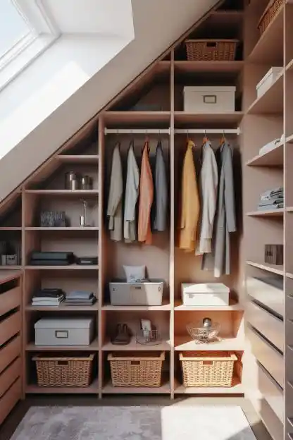 Tension Rod Shelving for Angled Spaces Under Fifteen Dollars
