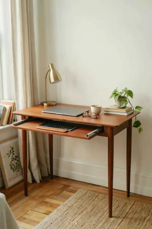The Desk With a Pull-Out Keyboard Tray