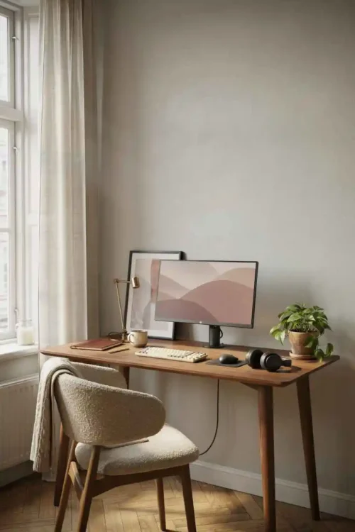 The Desk With a Mounted Monitor Arm