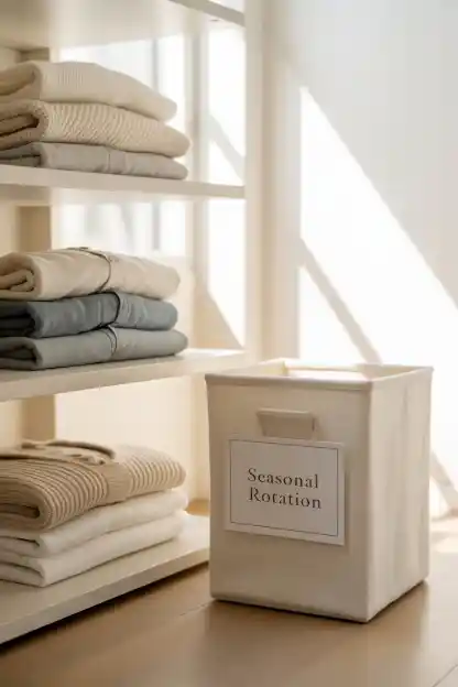 23 Closet Organization Tips and Tricks That Actually Work 15 The Seasonal Rotation System That Actually Sticks