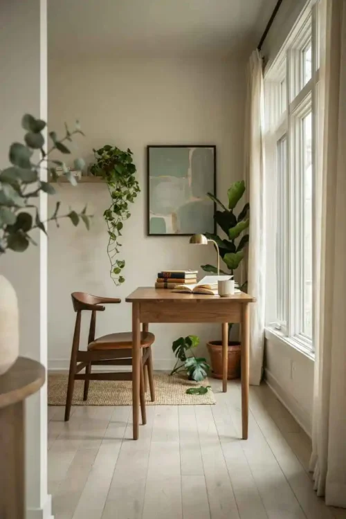 The Desk Positioned for Natural Breaks