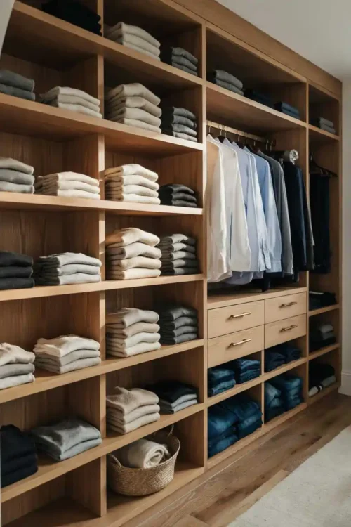 23 Small Closet Organization Ideas That Maximize Every Inch 20 Wooden Shelf Dividers for Stack Protection