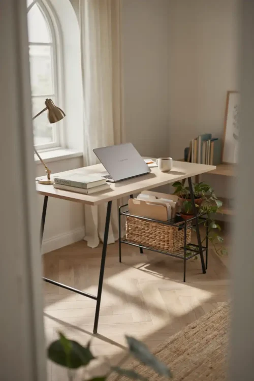The Desk Legs That Create Space Below