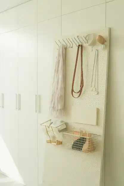 Pegboard Panels That Lean Against Walls
