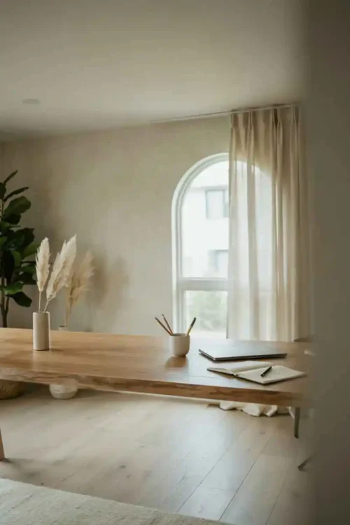 21 Home Office Interior Design Ideas for Small Rooms 21 The Decluttered Surface Strategy
