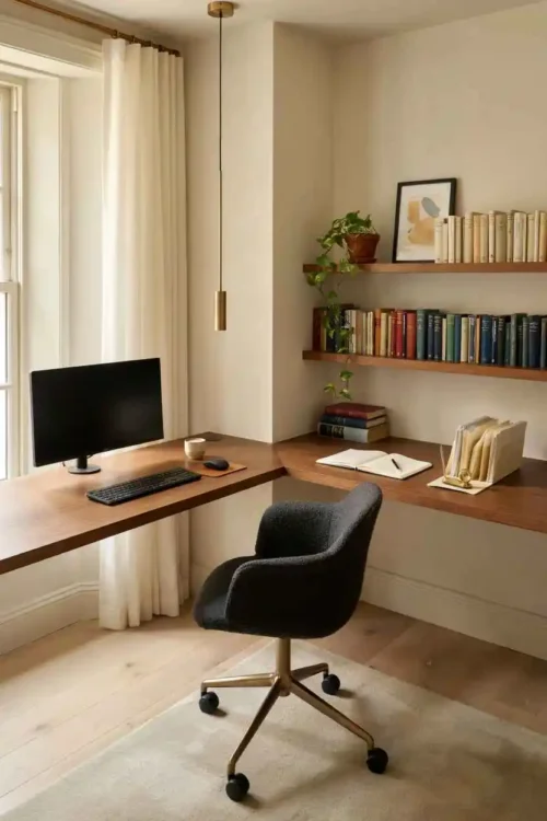 The Corner Desk That Wraps Two Walls