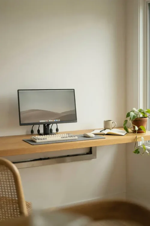Cable Management Behind the Desk