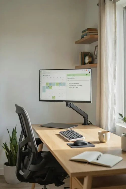 The Monitor Height That Stops Neck Pain
