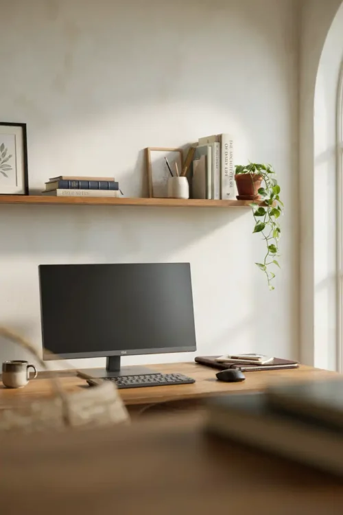 The Floating Shelf Above Your Desk
