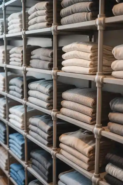 PVC Pipe Shelf Dividers for Under Five Dollars