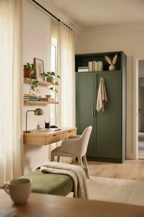 18 Home Office Decor Ideas for a Stylish Workspace 8 Area Rug That Defines the Office Zone