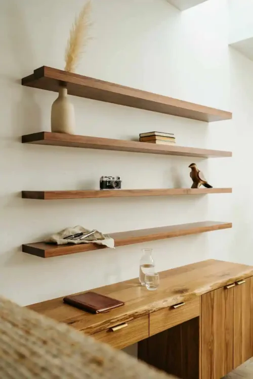 18 Home Office Decor Ideas for a Stylish Workspace 17 Large Mirror to Visually Expand the Space