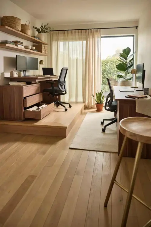 Rotating Desk Stations for Flexible Layouts