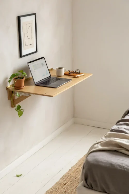 The Fold-Down Desk Attached to the Wall