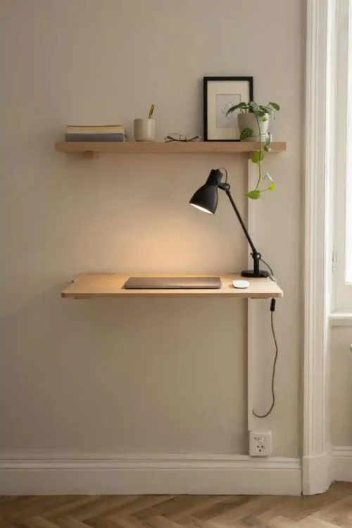 Wall-Mounted Keyboard Trays for Tiny Rooms