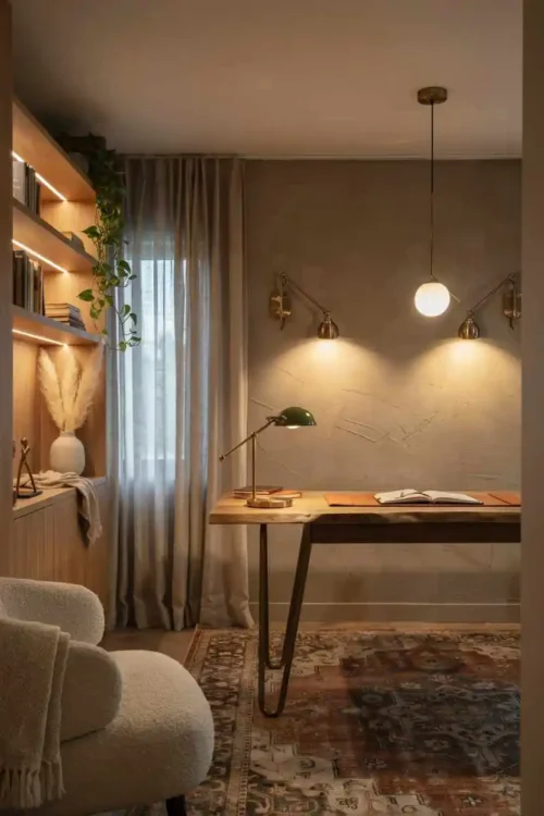 18 Home Office Decor Ideas for a Stylish Workspace 19 Warm White Bulbs in All Light Fixtures