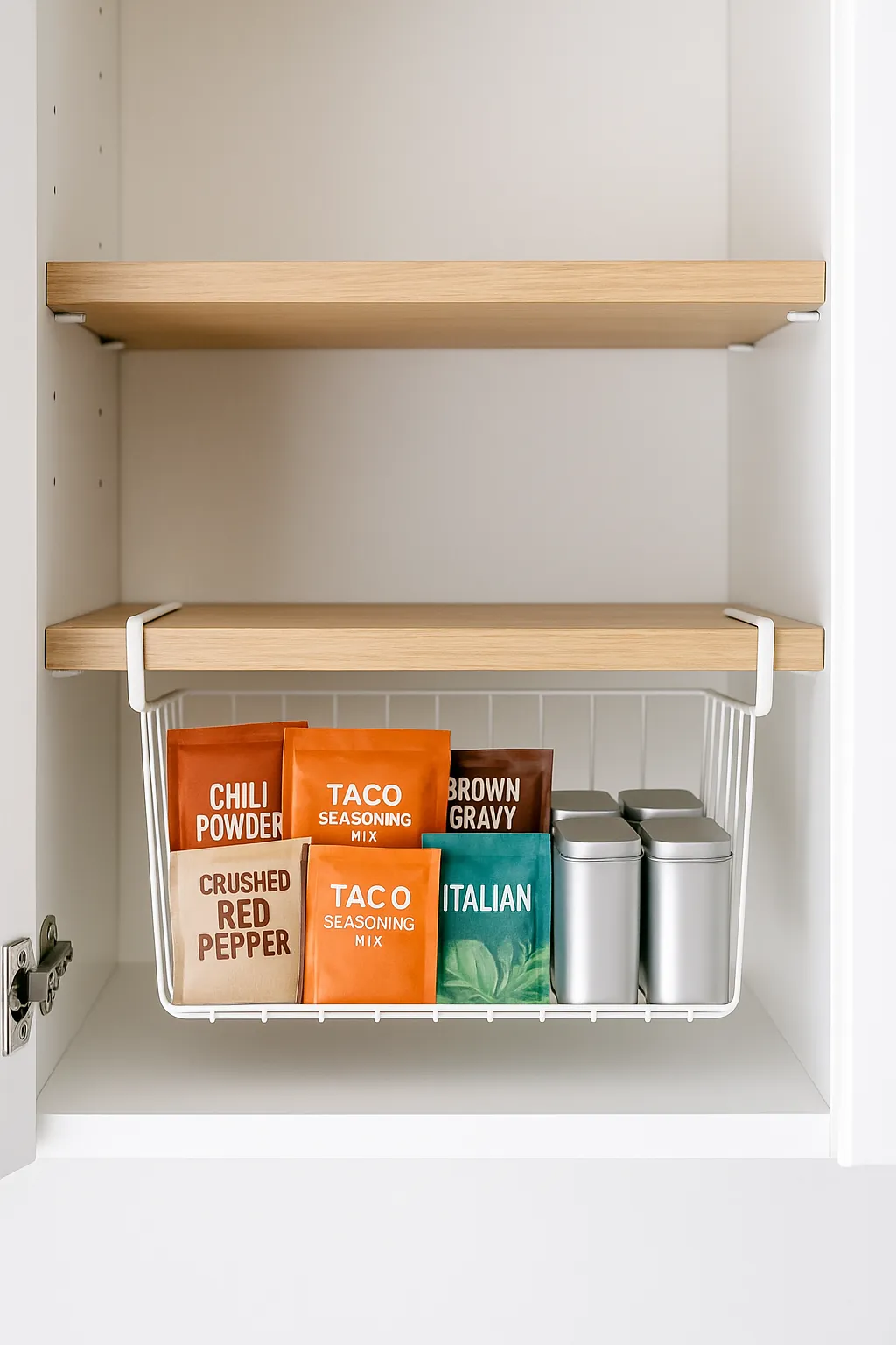 Under-Shelf Baskets That Steal Dead Air Space
